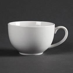 Olympia Whiteware Elegant Cups 230ml 8oz (Pack of 12) on Productcaster.