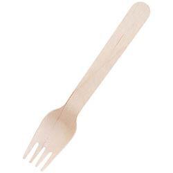 Fiesta Compostable Disposable Wooden Forks (Pack of 100) on Productcaster.