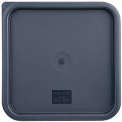 Hygiplas Polycarbonate Square Food Storage Container Lid Blue Large on Productcaster.