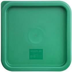 Hygiplas Square Food Storage Container Lid Green Medium on Productcaster.