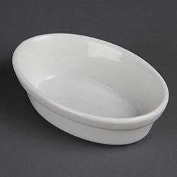 Olympia Whiteware Oval Pie Bowls 145mm (Pack of 6) on Productcaster.