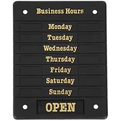 Beaumont Adjustable Opening Hours Display on Productcaster.