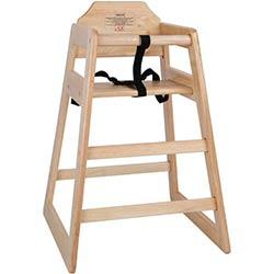 Bolero Wooden Highchair Natural Finish on Productcaster.