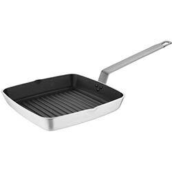 Vogue Square Non Stick Teflon Ribbed Skillet Pan 240mm on Productcaster.