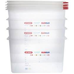 Araven Polypropylene 1/1 Gastronorm Food Storage Box 28Ltr (Pack of 4) on Productcaster.