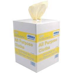 Robert Scott All-Purpose Antibacterial Cleaning Cloths Yellow (200 Pack) on Productcaster.