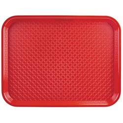 Olympia Kristallon Polypropylene Fast Food Tray Red Small 345mm on Productcaster.