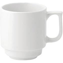 Utopia Pure White Stacking Mugs 280ml (Pack of 36) on Productcaster.