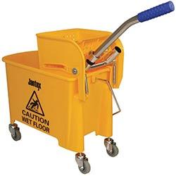 Jantex Kentucky Mop Bucket and Wringer 20Ltr Yellow on Productcaster.