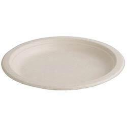 Fiesta Compostable Bagasse Round Plates Natural Colour 181mm (Pack of 50) on Productcaster.