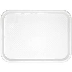 Olympia Kristallon Polypropylene Fast Food Tray White Medium 415mm on Productcaster.