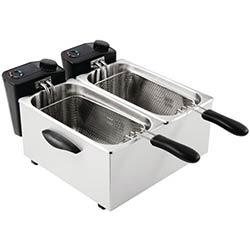 Caterlite Light Duty Twin Tank Twin Basket Electric Fryer 2x2kW on Productcaster.