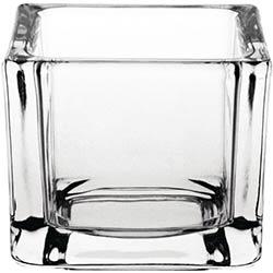 Olympia Glass Tealight Holder Square Clear (Pack of 6) on Productcaster.