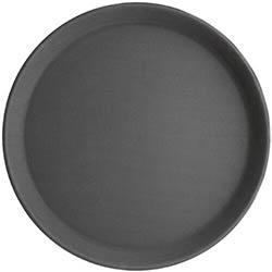 Olympia Kristallon Fibreglass Round Non-Slip Tray Black 280mm on Productcaster.