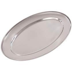 Olympia Stainless Steel Oval Serving Tray 350mm on Productcaster.