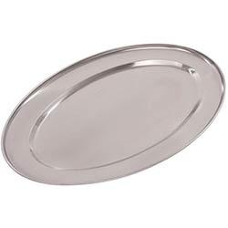 Olympia Stainless Steel Oval Serving Tray 400mm on Productcaster.