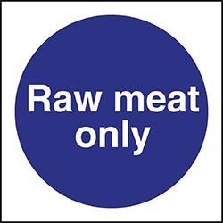 Vogue Raw Meat Only Sign on Productcaster.