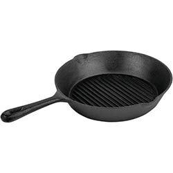 Vogue Round Cast Iron Ribbed Skillet Pan 267mm on Productcaster.