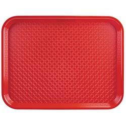 Olympia Kristallon Polypropylene Fast Food Tray Red Medium 415mm on Productcaster.