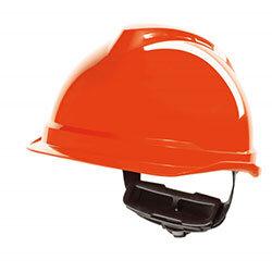 MSA V-Gard 520 Peakless Safety Helmet Hi Vis Orange on Productcaster.