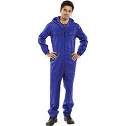 Beeswift Hooded Boilersuit Work Overall Size 42 Royal Blue Ref PCBSHCAR42 on Productcaster.