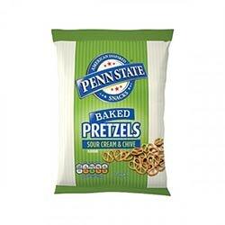 Penn State Sour Cream and Chive Baked Pretzels 175g (Pack of 8) 0401233 on Productcaster.