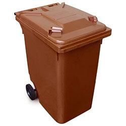 Craemer 2 Wheeled Plastic Bin 360L Brown on Productcaster.