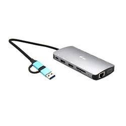 i-tec USB 3.0 USB-C/Thunderbolt 3x Display Metal Nano Dock with LAN + Power Delivery 100 W on Productcaster.