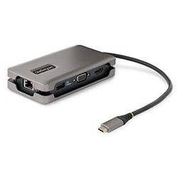 StarTech.com USB-C Multiport Adapter - HDMI/VGA - 4K 60Hz - 3-Port USB Hub - 100W Power Delivery Pass-Through - GbE - Travel Mini Docking Station w/  on Productcaster.