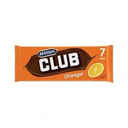 McVities Club Orange Biscuit Bars Pack of 7 37434 on Productcaster.