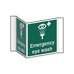 Emergency Eye Wash (Projection) Sign on Productcaster.