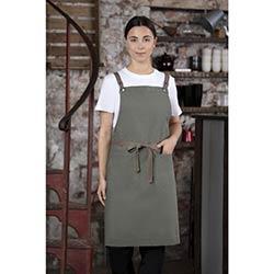 Southside Cotton Canvas Bib Apron Khaki on Productcaster.