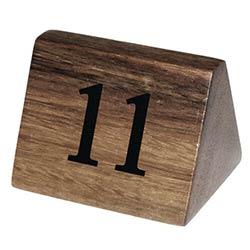 Olympia Wooden Table Number Signs Nos 11-20 (Set 10) on Productcaster.