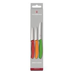 Victorinox 3 Piece Paring Knife Set - Red Orange & Green on Productcaster.