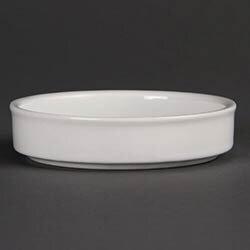 Olympia Tapas Stacking Dish White - 102x20mm 4x 4/5" (Box 6) on Productcaster.