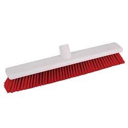 Jantex Soft Hygiene Broom Red - 457mm 18" on Productcaster.