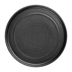 Olympia Cavolo Textured Black Flat Round Plate - 180mm 7" (Box 6) on Productcaster.