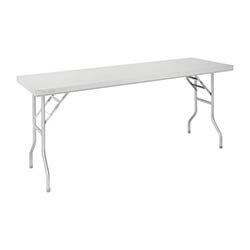 Vogue Folding Work Table St/St - 1830x610x780mm 72x24x31" on Productcaster.