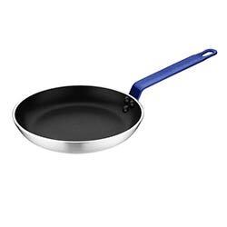 Hygiplas Frypan Aluminium Non-stick Teflon Platinum Plus Blue Handle - 240x40mm on Productcaster.