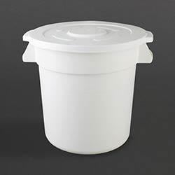 Vogue Round Container Bin White - 492mm 76Ltr on Productcaster.