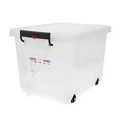 Araven Food Storage Box & Lid with Wheels & Colour Clips - 50Ltr 530x396x379mm on Productcaster.