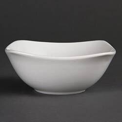 Olympia Whiteware Square Rounded Bowl - 140mm (Box 12) on Productcaster.