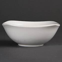 Olympia Whiteware Square Rounded Bowl - 180mm (Box 12) on Productcaster.