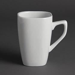 Olympia Whiteware Square Mug White - 284ml 9.6fl oz (Box 12) on Productcaster.