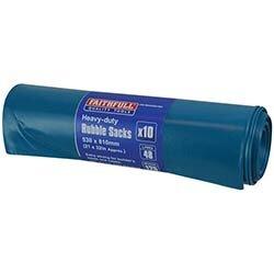 Faithfull Blue Heavy-Duty Rubble Sacks (Roll 10) on Productcaster.