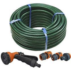 Faithfull PVC Reinforced Hose 15m Fittings & Spray Gun on Productcaster.