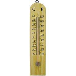 Faithfull Wall Thermometer - Wood 260mm on Productcaster.