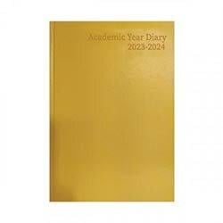 Academic Diary Week To View A4 Yellow 2023-2024 KF3A4AYL23 on Productcaster.