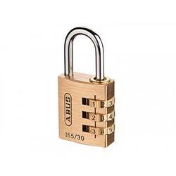 ABUS 165/30 30mm Solid Brass Body Combination Padlock (3-Digit) Carded on Productcaster.