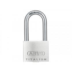 ABUS 64TI/40mm TITALIUM Padlock 40mm Long Shackle Carded on Productcaster.